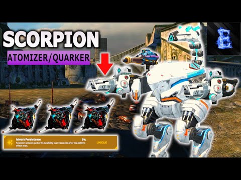 War Robots NEW Scorpion Atomizer Gameplay 2021 | WR Live Server with Scorpion Pilot Ash Skarsgard 🔥