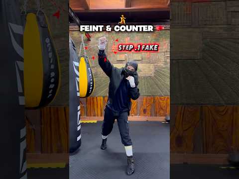FEINT & COUNTER 🥊 #boxing #fightprep #mma #training #shots