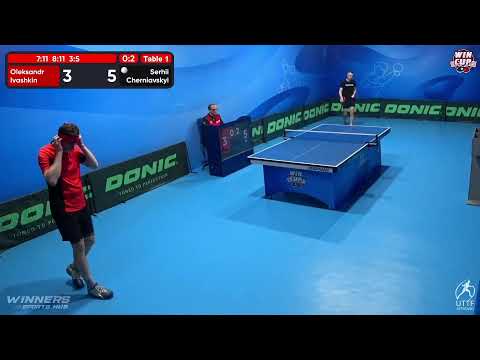 11:30 Oleksandr Ivashkin 0-3 Serhii Cherniavskyi West 1 WIN CUP 27.11.2022 | TABLE TENNIS WINCUP