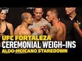 UFC Fortaleza: Jose Aldo vs. Renato Moicano Weigh-In Staredown - MMA Fighting