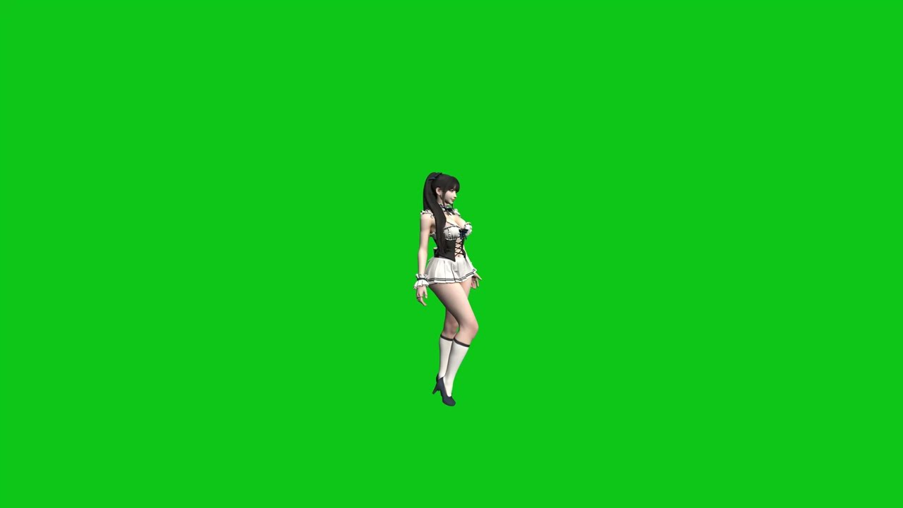 Stella Girl Green Screen 