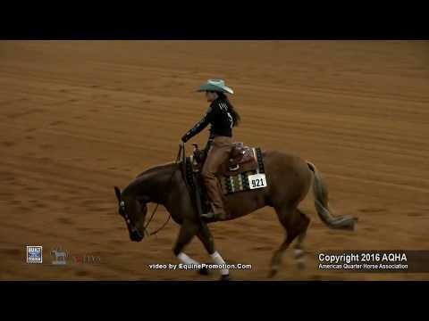 WALLAWALLAHOLLYWOOD ridden by SHELBY REINE  - 2016 AQHYA World Show (Reining, Prelims)