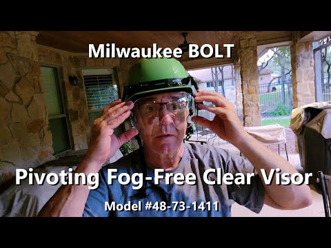 Milwaukee BOLT Pivoting Fog-Free Clear Visor - Model 48-73-1411