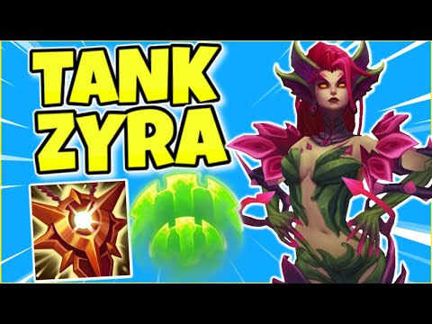 This TANK ZYRA build is (almost) impossible to kill ...