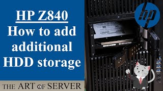 HP Z840 How to add additional HDD storage bays (also works for Z820 Z800)