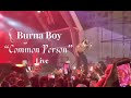 Burna Boy - “Common Person” Live in Lagos (2023)