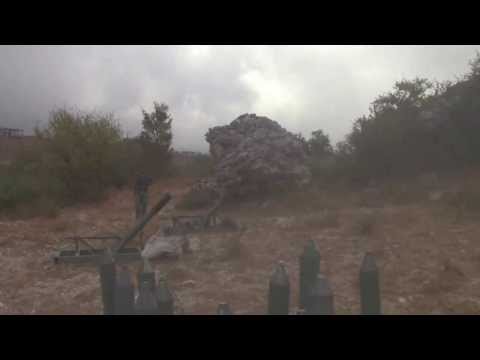 استهداف مقرات النظام بصواريخ محلية الصنع من قبل فرقة أنصار الحق في ريف اللاذقية