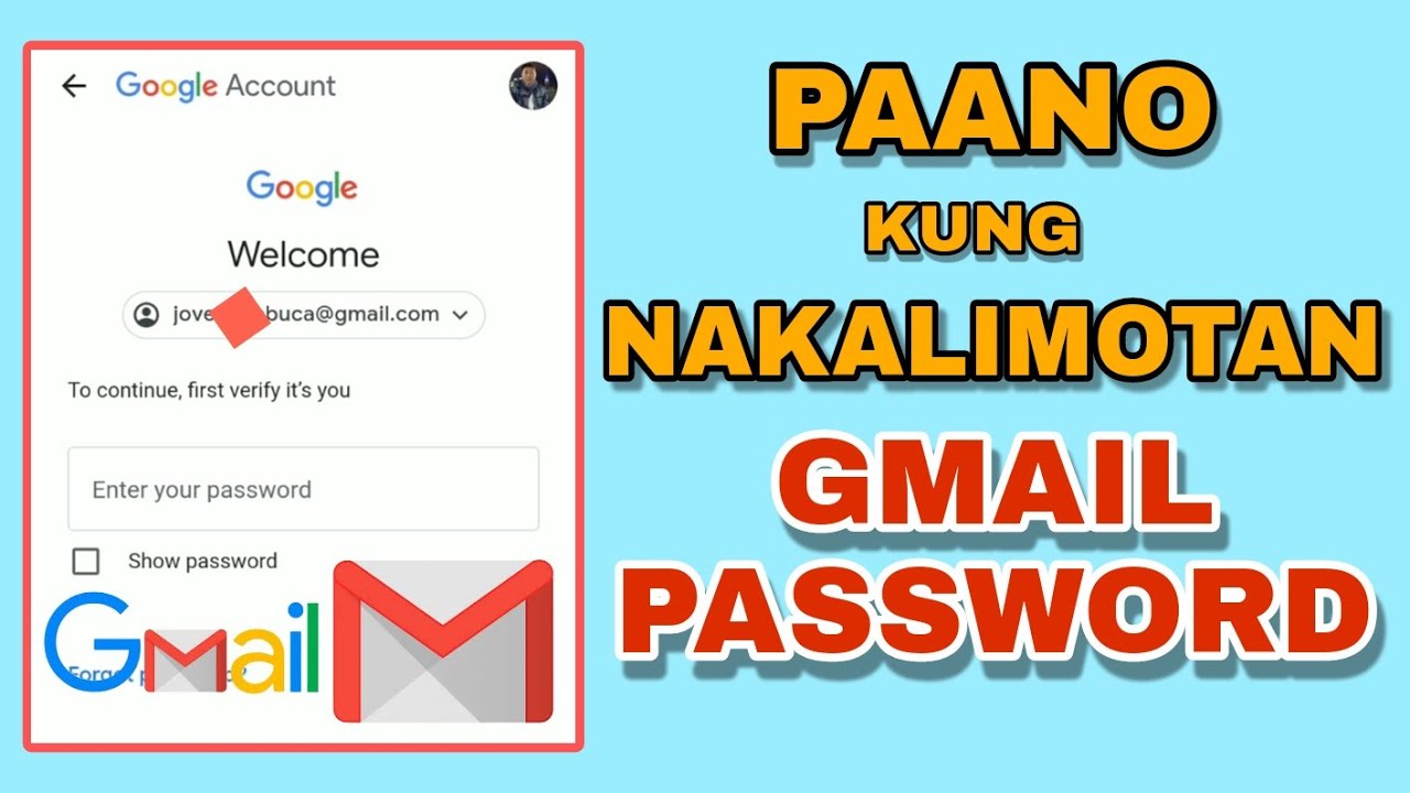 PAANO E RECOVER ANG GMAIL PASSWORD | JOVTV