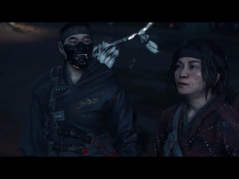 Ghost of Tsushima mask on gameplay walkthrough - Main Story #13 Walls of Yarikawa