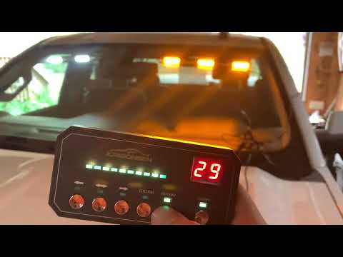 XRIDONSEN 2in1 Amber White Emergency Dash Windshield Strobe Lights for Trucks Construction Vehicles