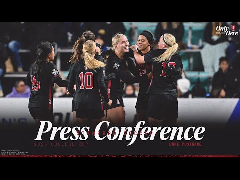 Stanford Women's Soccer: Duke Postgame Press Conference | College Cup Semifinal