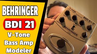 Video thumbnail for Behringer BDI 21 V tone Bass Amp Modeler - What it sounds like by Ben's Reviews.