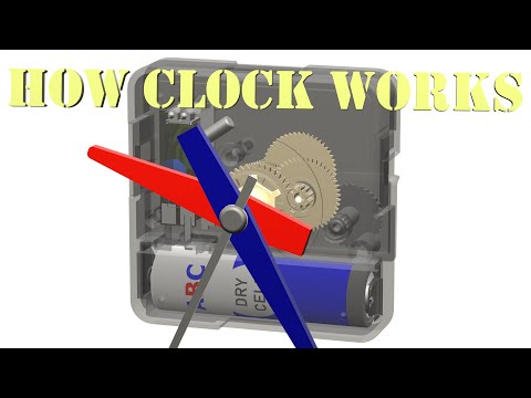How a Clock works | Quartz Mechanism | 3D Animation