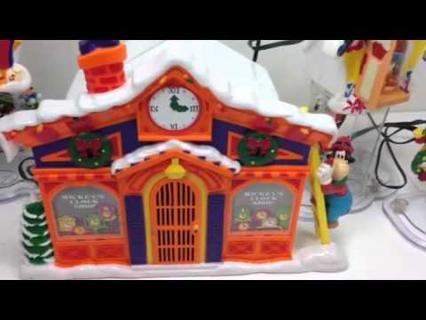 Mr Christmas Mickey's Clock Shop Mechanical Collectible