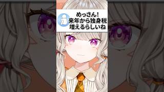 来年から独身税が増えることを知る小森めと【ぶいすぽ/切り抜き/小森めと/雑談】