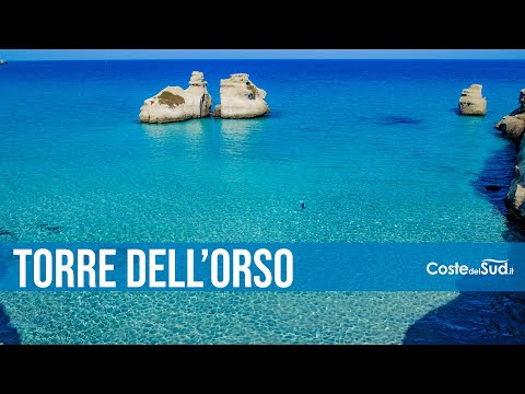 Torre Dell Orso Spiaggia E Mare Caraibi Del Salento Cartina Salento Torre Dell'orso