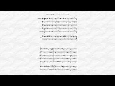 Schubert: Deutsche Messe 1. Zum Eingang, Arrangement für Blechbläser (Partitur) | Kilian Reiss