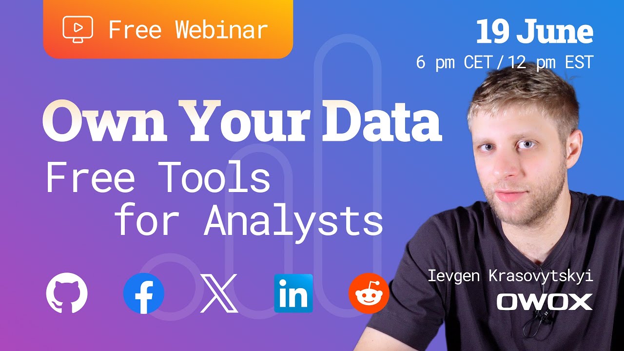 Own Your Data β Webinar Thumbnail