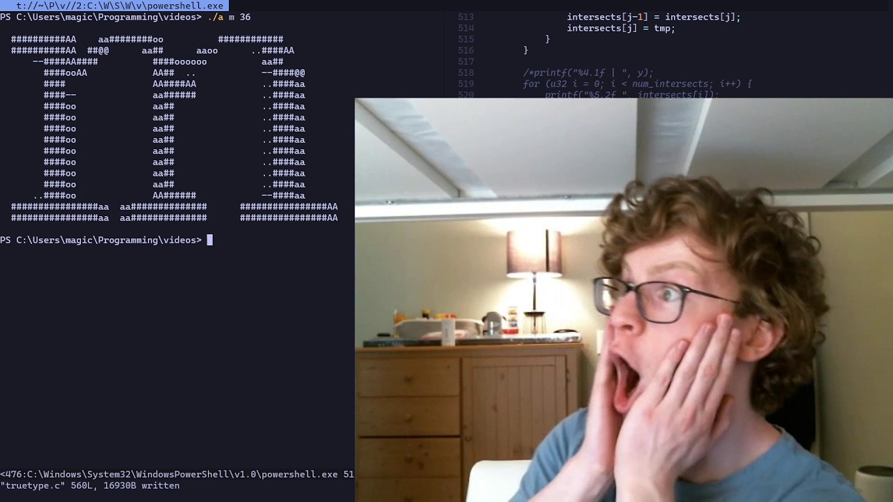 rendering fonts in pure c