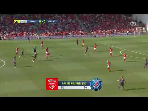 Psg vs nimes 01/09/18 neymar goal