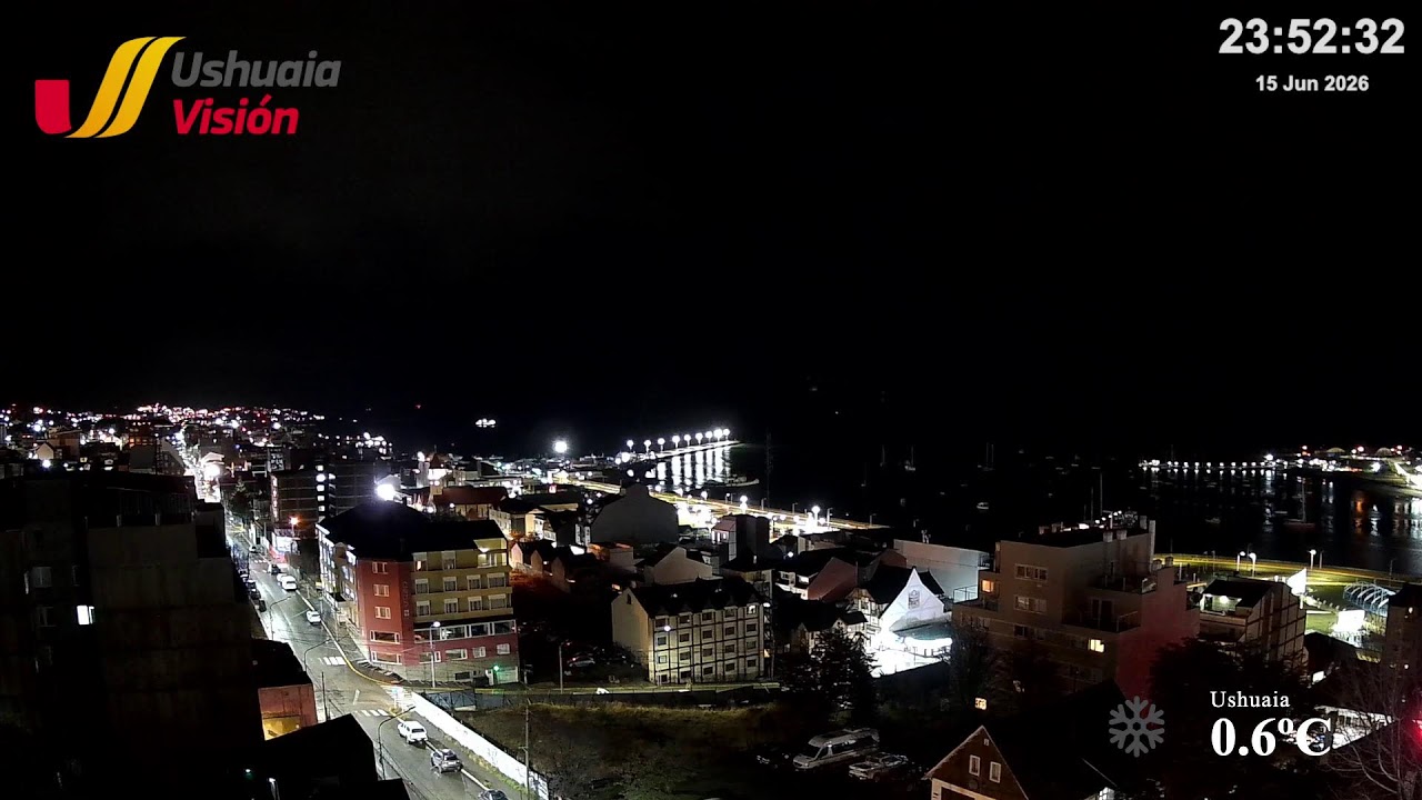Live webcam view of Ushuaia City Center Live