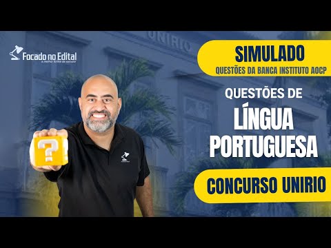 Portuguese Language Questions from the AOCP Institute - UNIRIO 205/26 Competition