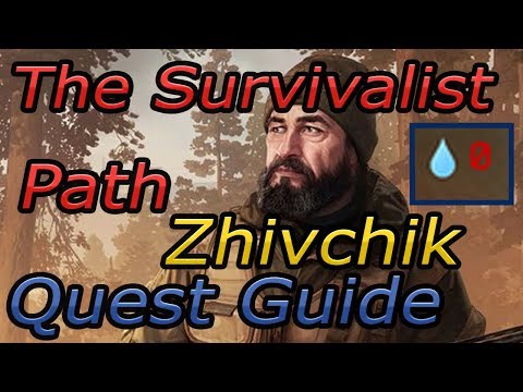 How to: Jaeger's quest- The Survivalist Path Zhivchik.  (Dehydration Simulator)