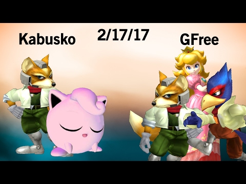 JFest (2/17/17) - Kabusko (Puff, Fox) Vs. GFree (Peach, Fox, Falco)