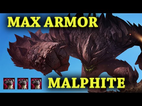 NEAR MAX ARMOR MALPHITE!!! - IMMORTAL MALPHITE!!!