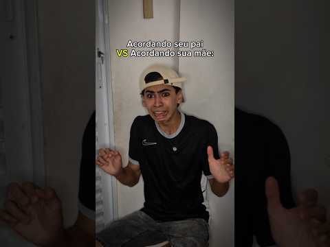 MÃE VS PAI ACORDANDO😂☝️