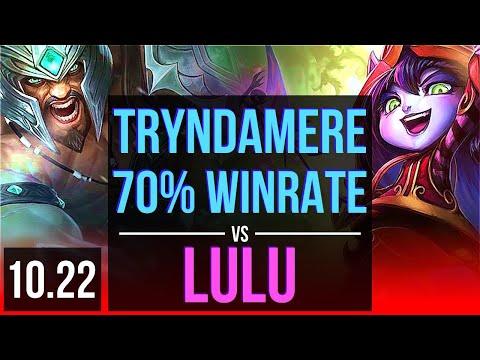 TRYNDAMERE vs LULU (TOP) | Rank 2 Tryndamere, 70% winrate, 4/1/3 | EUW Challenger | v10.22