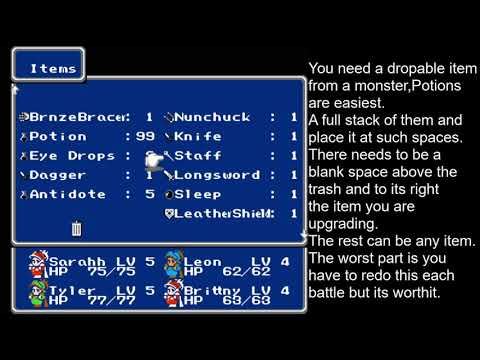 Final Fantasy IIIj Upgrade Glitch & Character Overflow glitch.