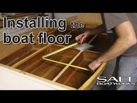 Part of a video titled How to Install a Boat Floor - How to Build a Boat Part 9 - YouTube