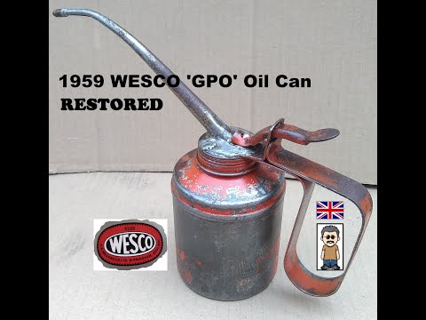 1959 WESCO Oil Can (Oiler) Restoration
