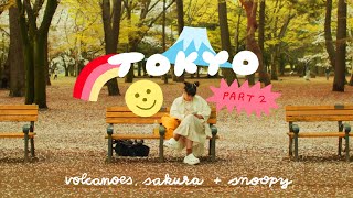 tokyo ✷ park paintings, sakura & snoopy