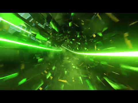 1 HOUR UHD 4K6FPS FREE VJ LOOPS Abstract Background Video NEON Green Tunnel Seamless No Copyright