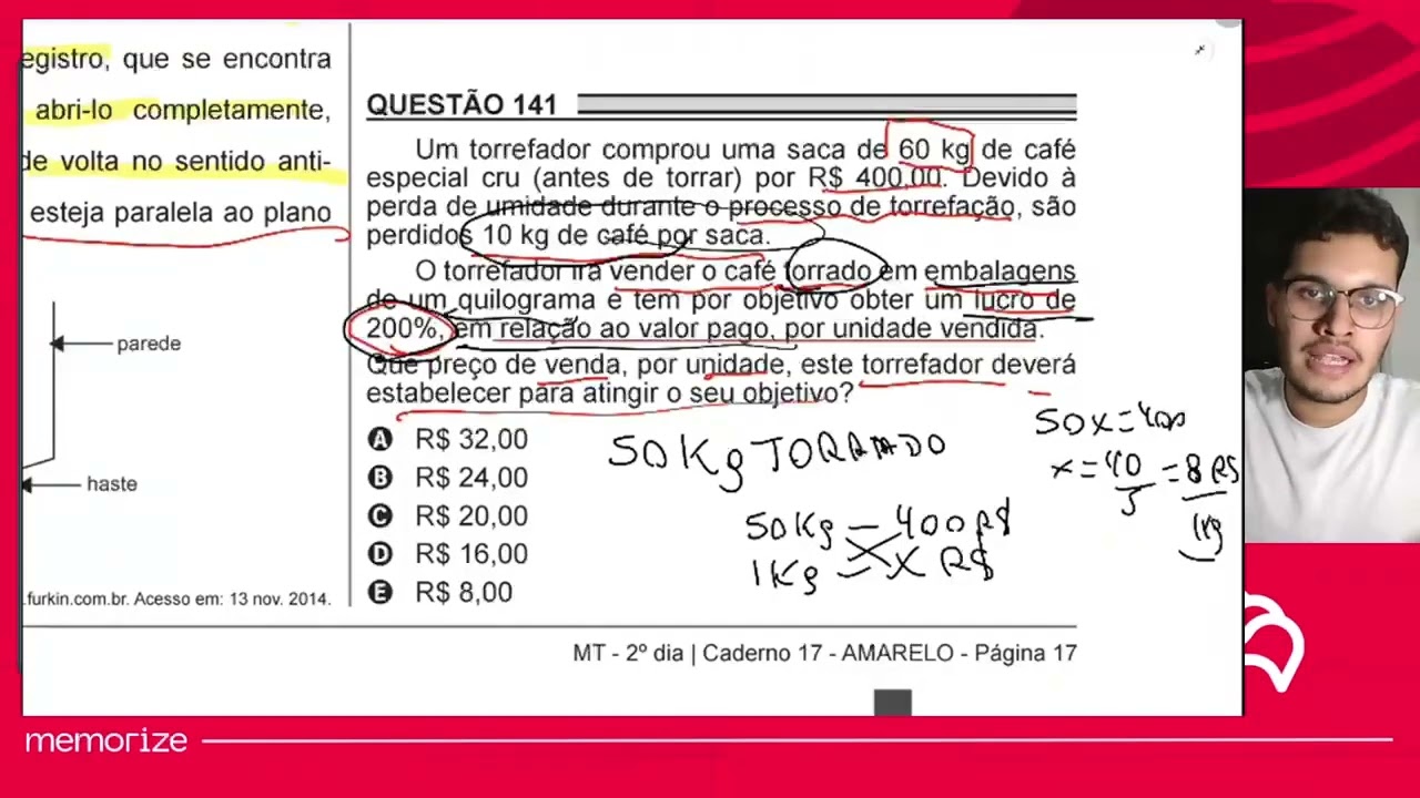 Resolução em Vídeo — Questão 178 ENEM 2018 PPL
