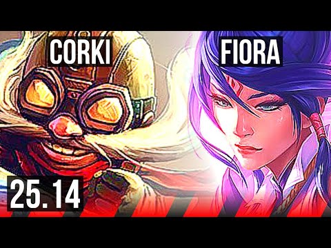 CORKI vs FIORA (TOP) | 8/3/8 | KR Grandmaster | 25.14