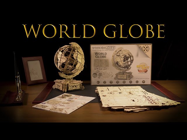 Vidéo teaser pour [World Globe] Wooden Mechanical Model set by WOODEN.CITY