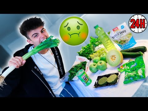 24H COMENDO APENAS COMIDA VERDE