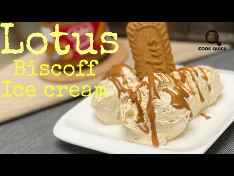 Lotus Biscoff Ice Cream| ലോട്ടസ് ബിസ്‌കോഫ്‌ ഐസ് ക്രീം| Lotus Biscuit Ice Cream| Cook Quick