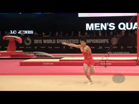 LIN Chaopan (CHN) - 2015 Artistic Worlds - Qualifications Floor Exercise