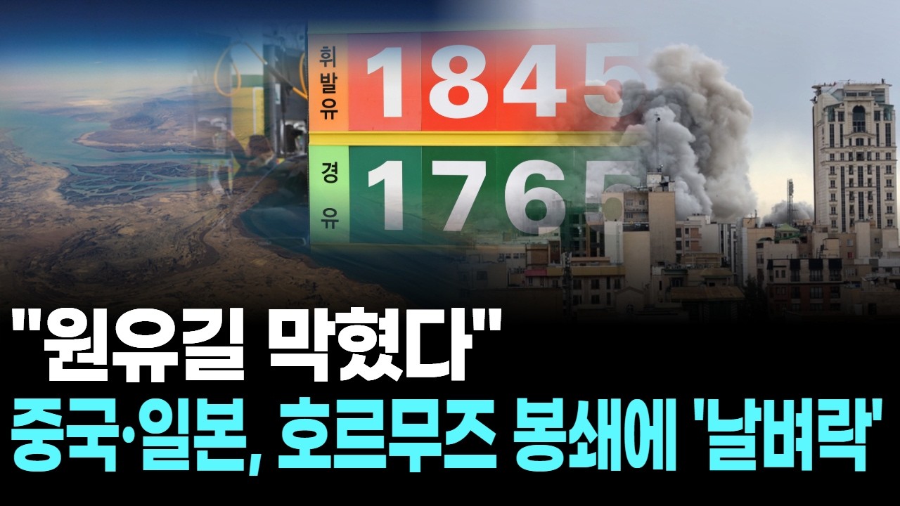 "원유길 막혔다"…중국·일본, 호르무즈 봉쇄에 '날벼락'