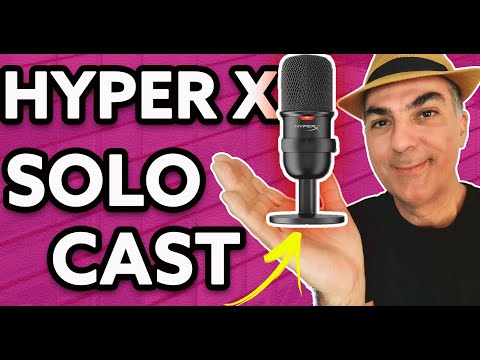 Mikrofonas HyperX SoloCast, Baltas video