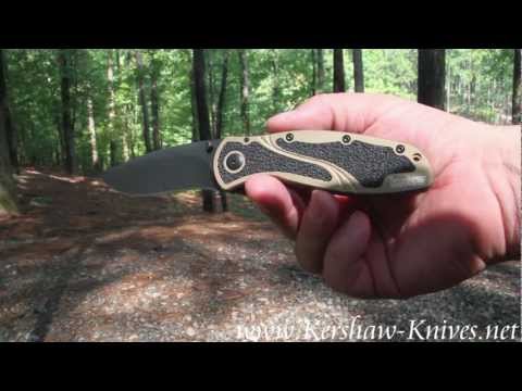 Kershaw Desert Sand Blur Black Blade 1670DSBLK - Video Demo