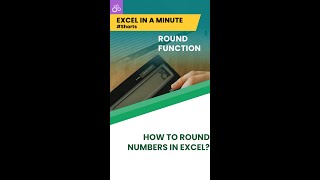 ROUND FUNCTION EXCEL INA MINUTE  #shorts