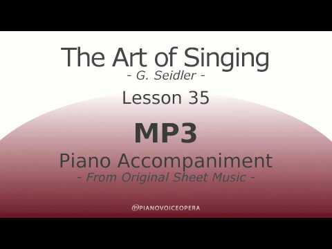 Seidler, The Art of Singing Piano Accompaniment Lesson 35