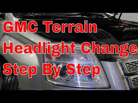 GMC Terrain Head Light Change From Topside Correct way