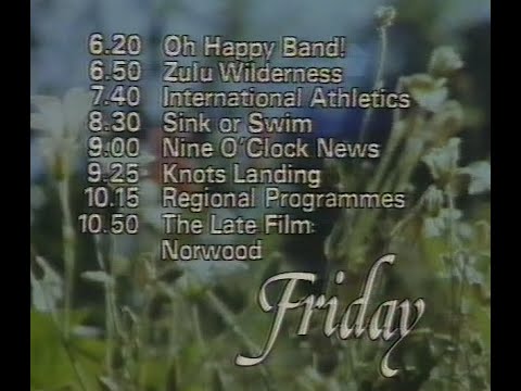 Friday 28th August 1981 BBC1