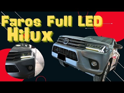 Cambio de faros full led para Toyota Hilux...